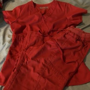 Deep Orange Grey’s Anatomy Scrubs